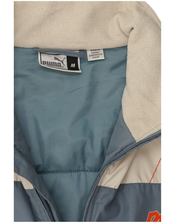 Puma Chaqueta acolchada para hombre UK 38 Medium Blue Colourblock