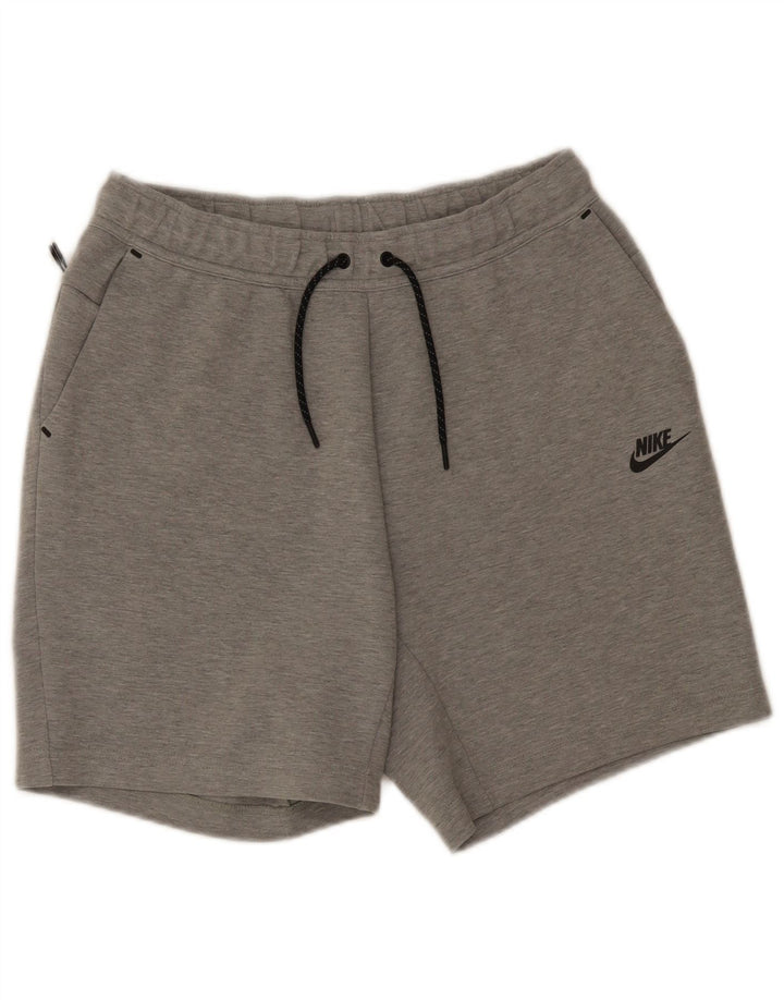 Pantalones cortos deportivos Nike para hombre de algodón moteado en gris medio