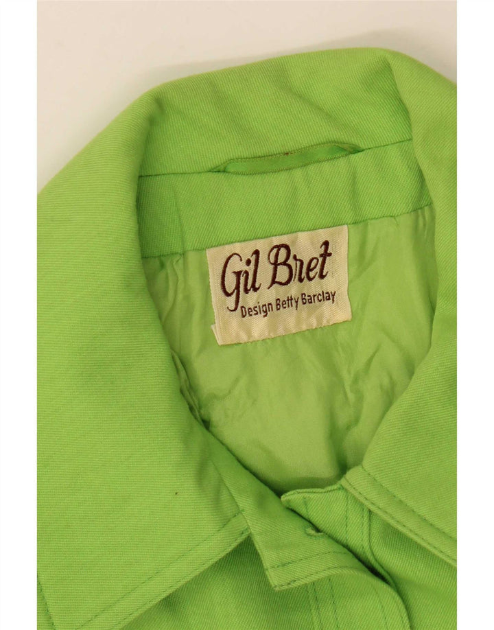 Gil Bret Chaqueta Bomber Corta para Mujer Reino Unido 44 Poliéster Verde Grande