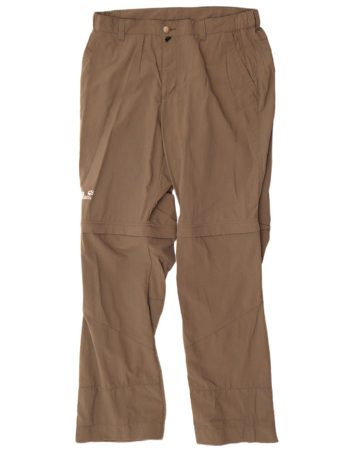 Pantalones informales rectos para hombre Jack Wolfskin W36 L33 Poliamida beige