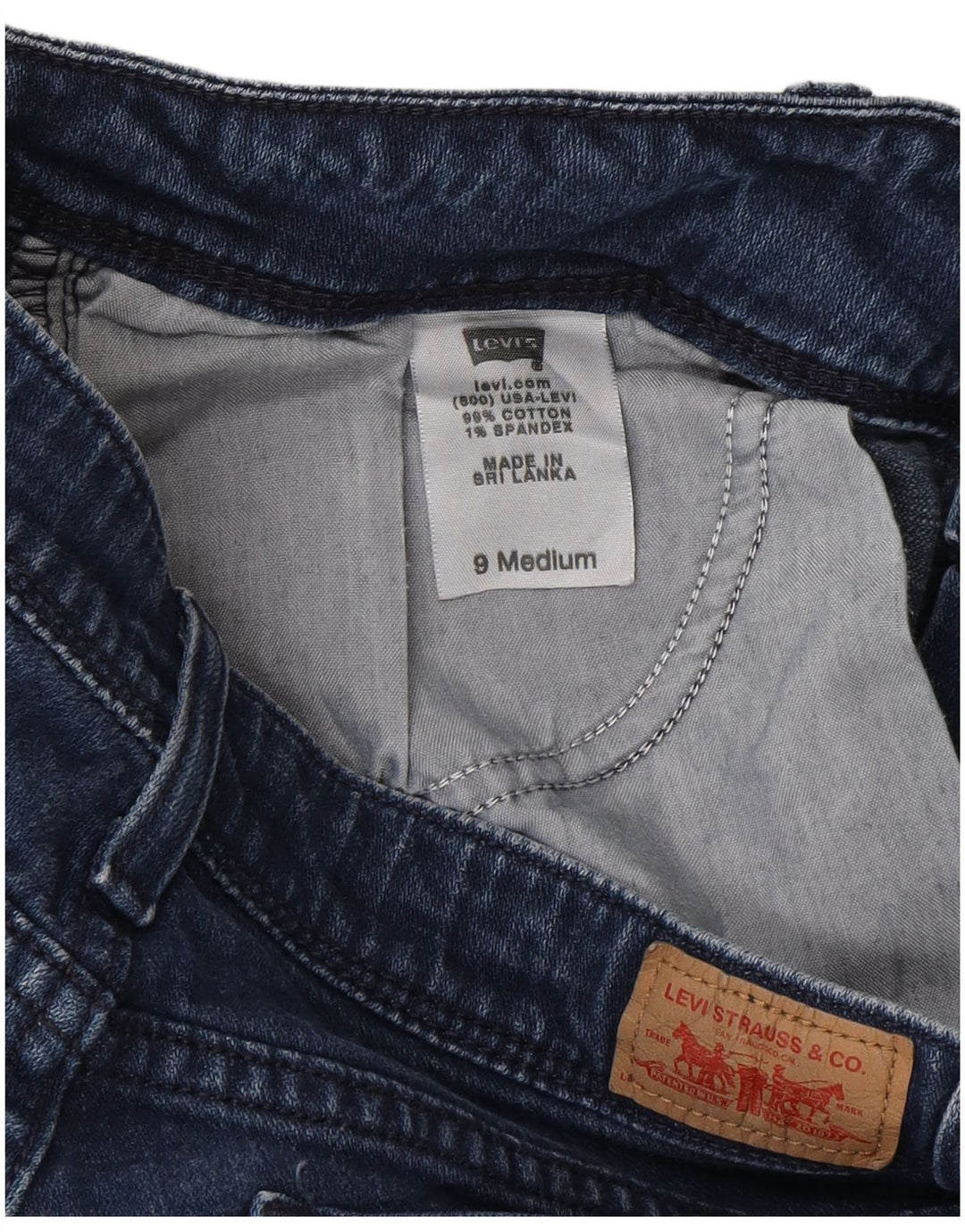 Levi's Jeans ajustados Too Superlow para mujer US 9 Medium W30 L30 Algodón azul