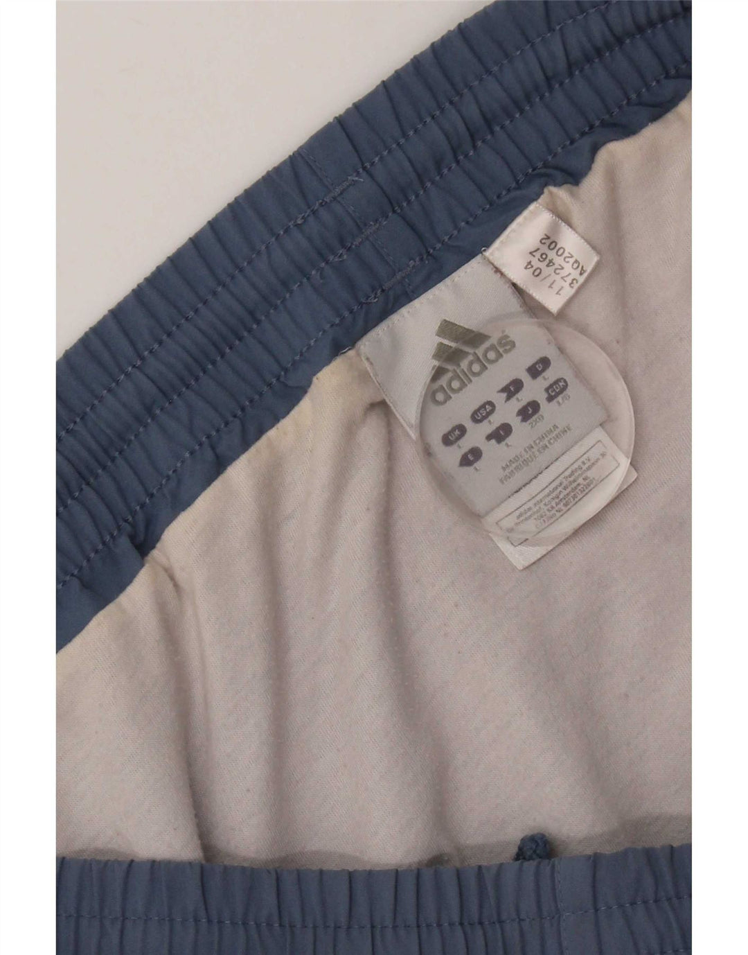 Adidas - Pantalones cortos deportivos para hombre, poliéster azul grande