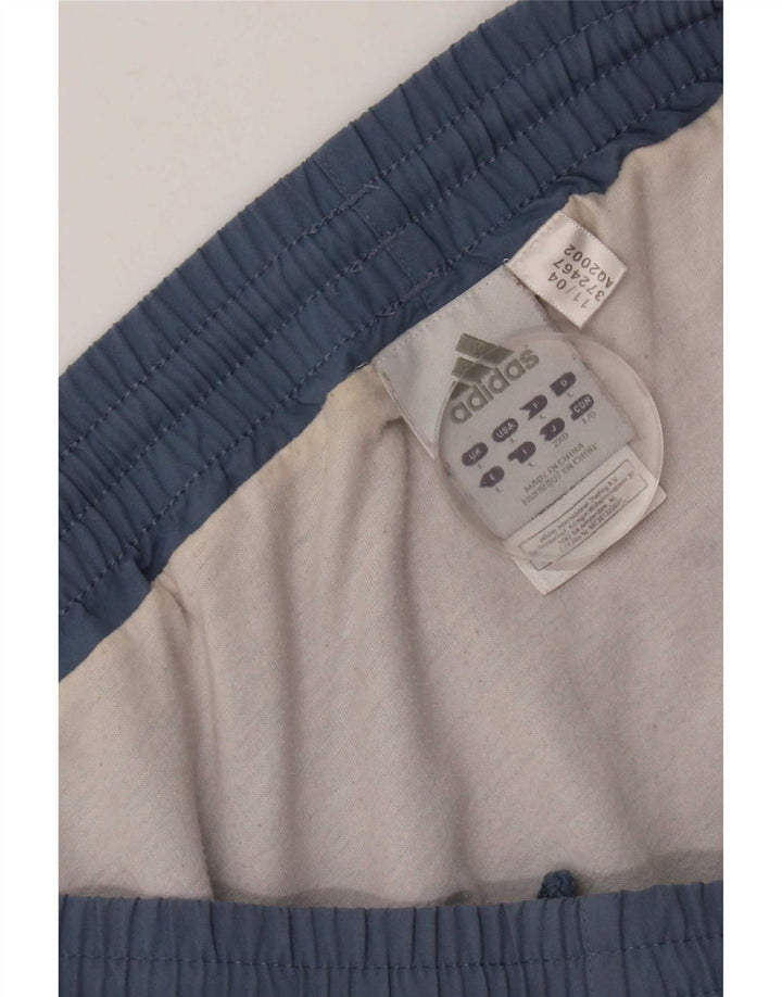 Adidas - Pantalones cortos deportivos para hombre, poliéster azul grande