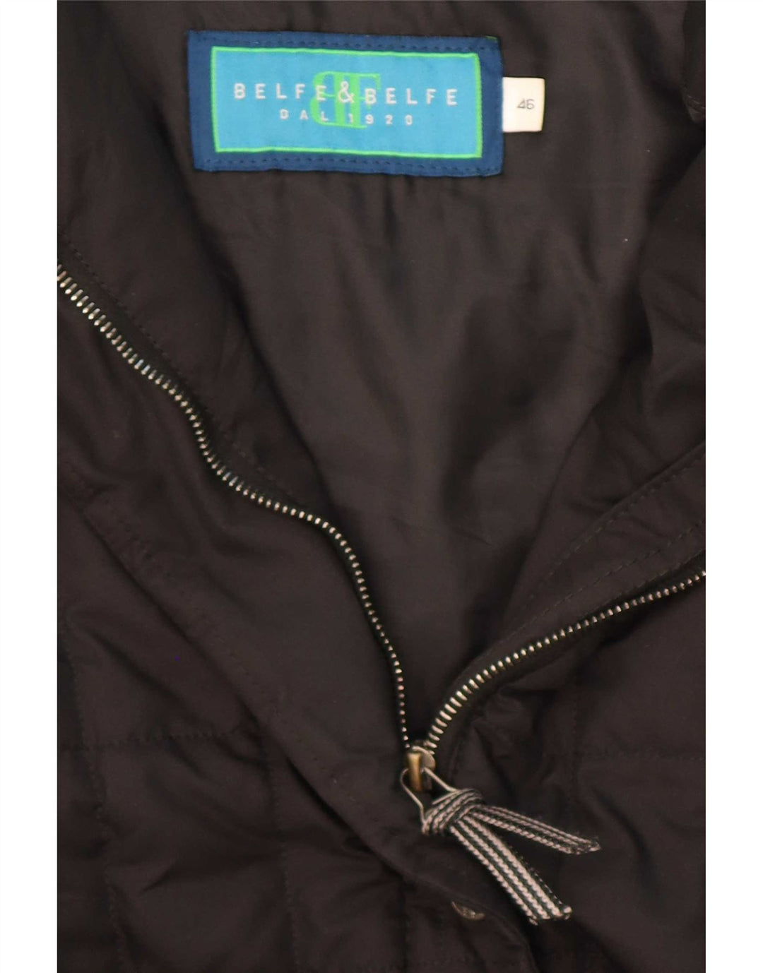 Belfe & Chaqueta acolchada para mujer IT 46 Grande Poliéster negro