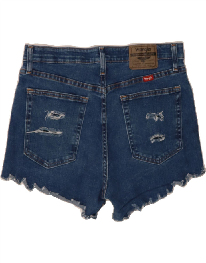 WRANGLER Womens Denim Shorts W32 Large Blue Cotton Vintage Wrangler and Second-Hand Wrangler from Messina Hembry 