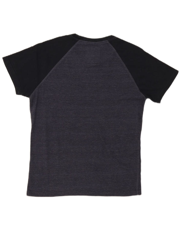 Superdry Camiseta con gráfico de hombre, talla grande, color gris, de algodón