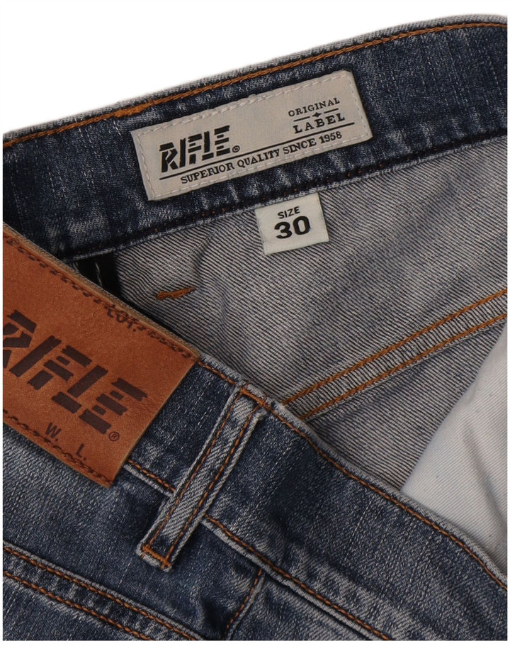 Vaqueros ajustados para mujer Rifle W30 L32 Algodón azul