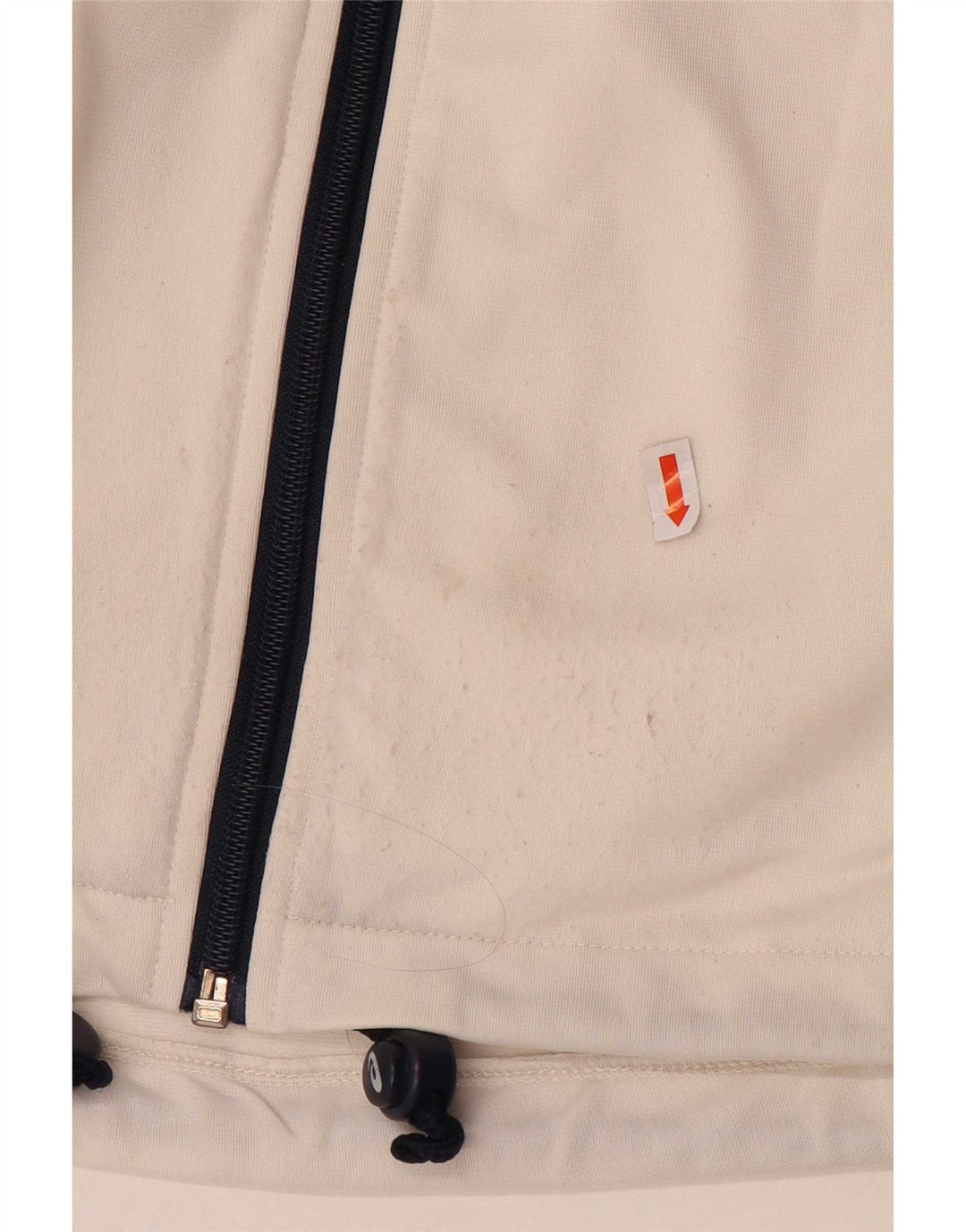 Asics - Chaqueta de chándal para mujer, talla 40, talla mediana, color blanco