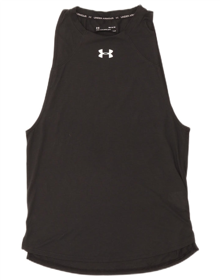 Under Armour Camiseta sin mangas estampada Heat Gear para mujer Reino Unido 40 Poliéster gris medio
