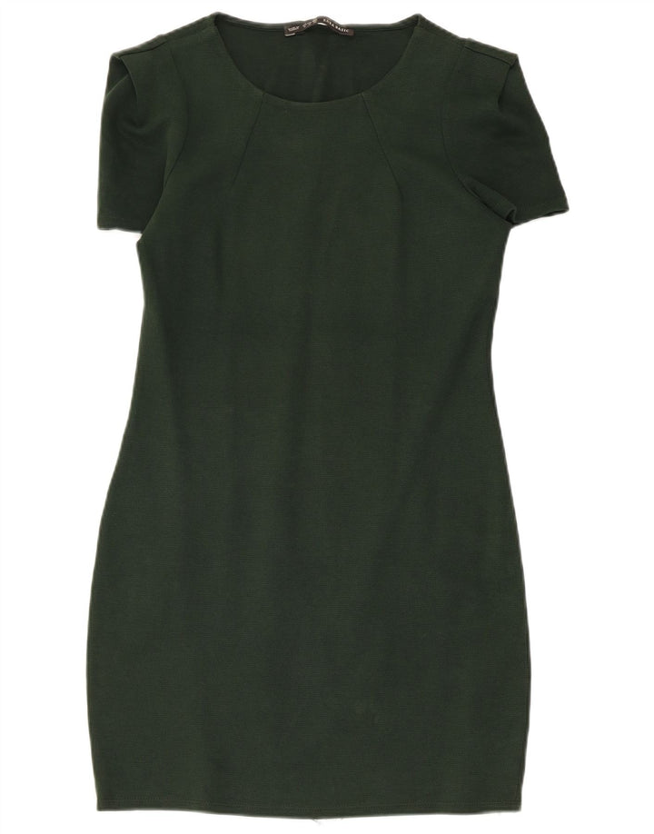 Zara Mujer Vestido Tubo Reino Unido 42 Verde Medio