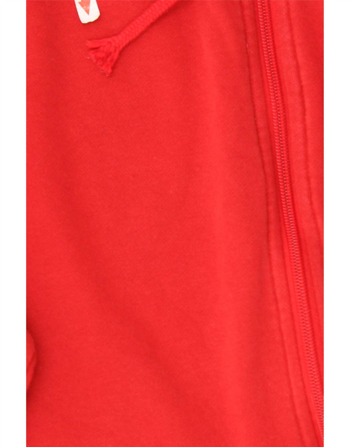 Adidas - Sudadera con capucha y cremallera para hombre, tamaño grande, algodón rojo
