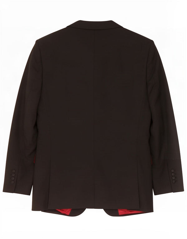 Marks & Spencer Chaqueta tipo blazer de 2 botones para hombre UK 40 Mediano Poliéster negro