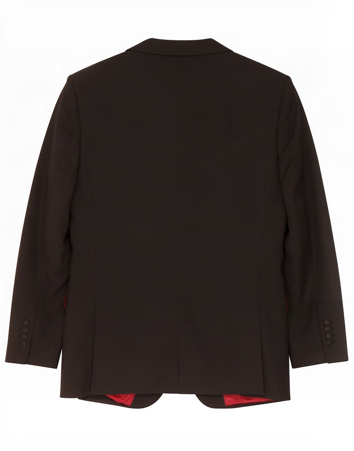 Marks & Spencer Chaqueta tipo blazer de 2 botones para hombre UK 40 Mediano Poliéster negro
