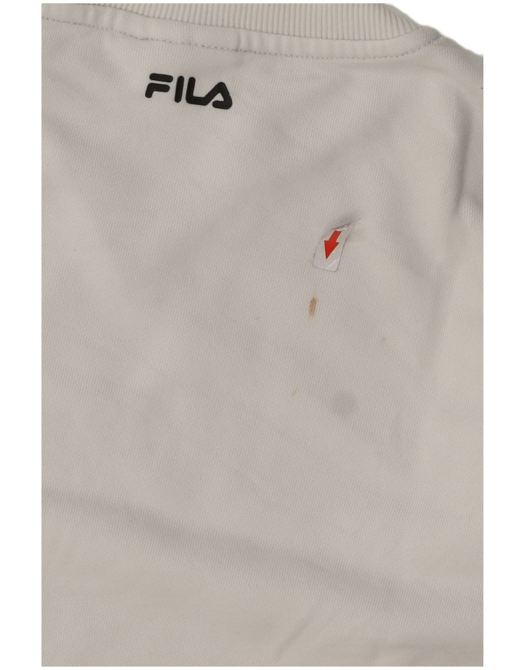 Fila - Sudadera extragrande para mujer, talla 10, algodón blanco pequeño