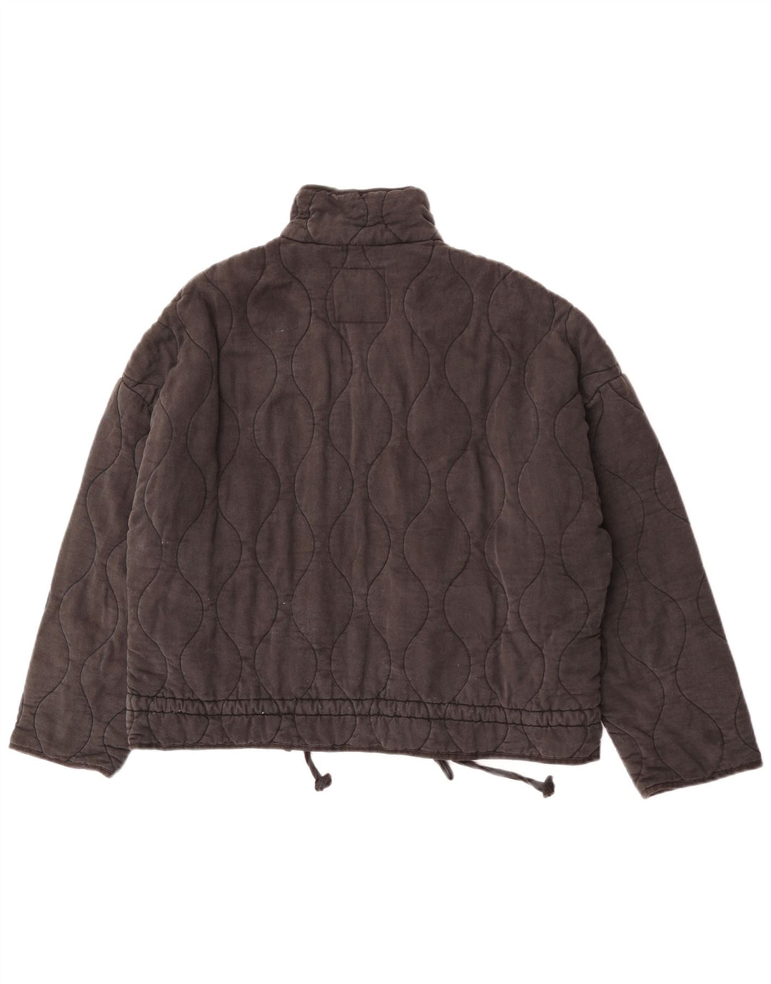 Zara Mujer Chaqueta Acolchada Extragrande UK 44 Mediano Poliéster Negro