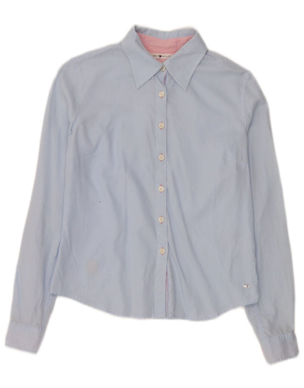 Tommy Hilfiger Camisa para mujer US 4 Pequeño Algodón Azul