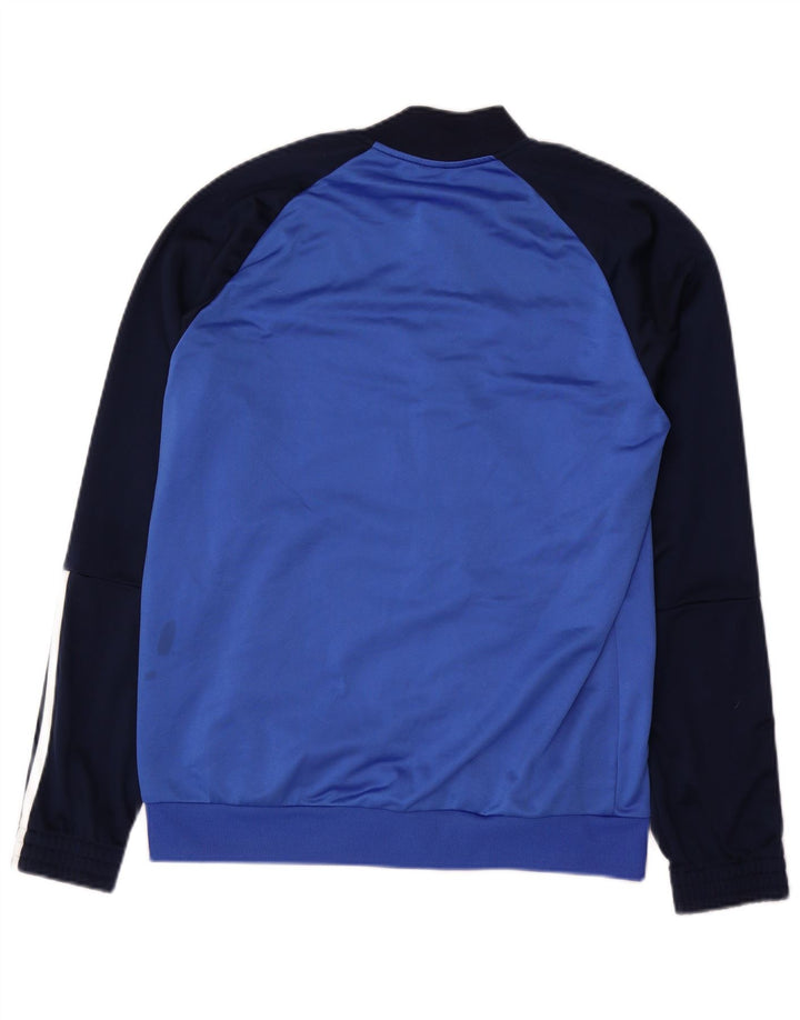 Adidas Hombre Chándal Top Chaqueta Medio Azul Marino Colorblock