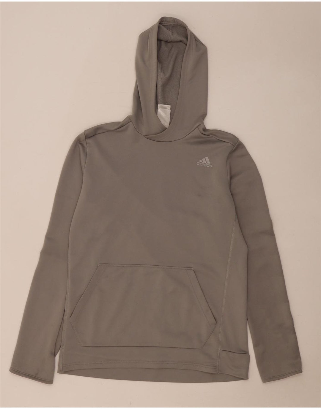 ADIDAS Jersey con capucha Climalite para hombre Poliéster gris medio