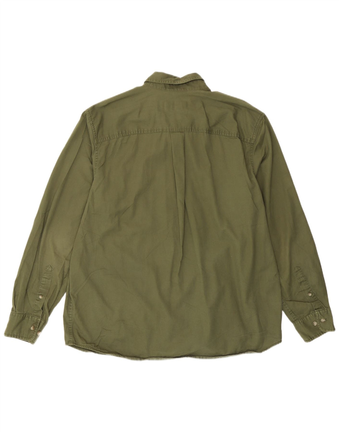 Eddie Bauer Camisa para hombre Grande Algodón verde