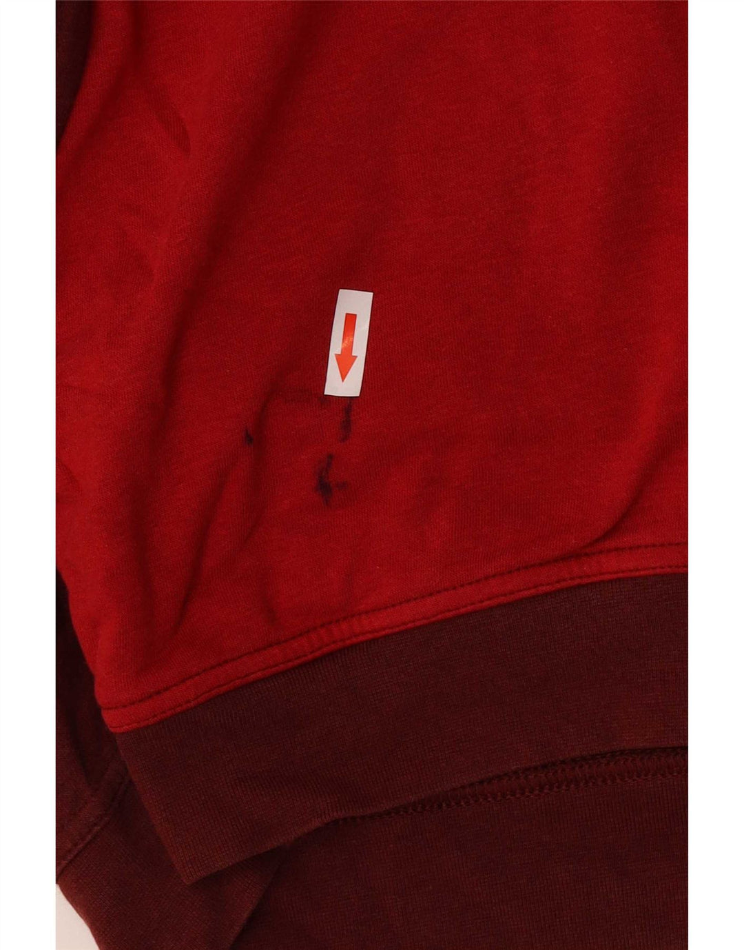 Nike - Sudadera gráfica para mujer, talla 40, talla mediana, color rojo, algodón