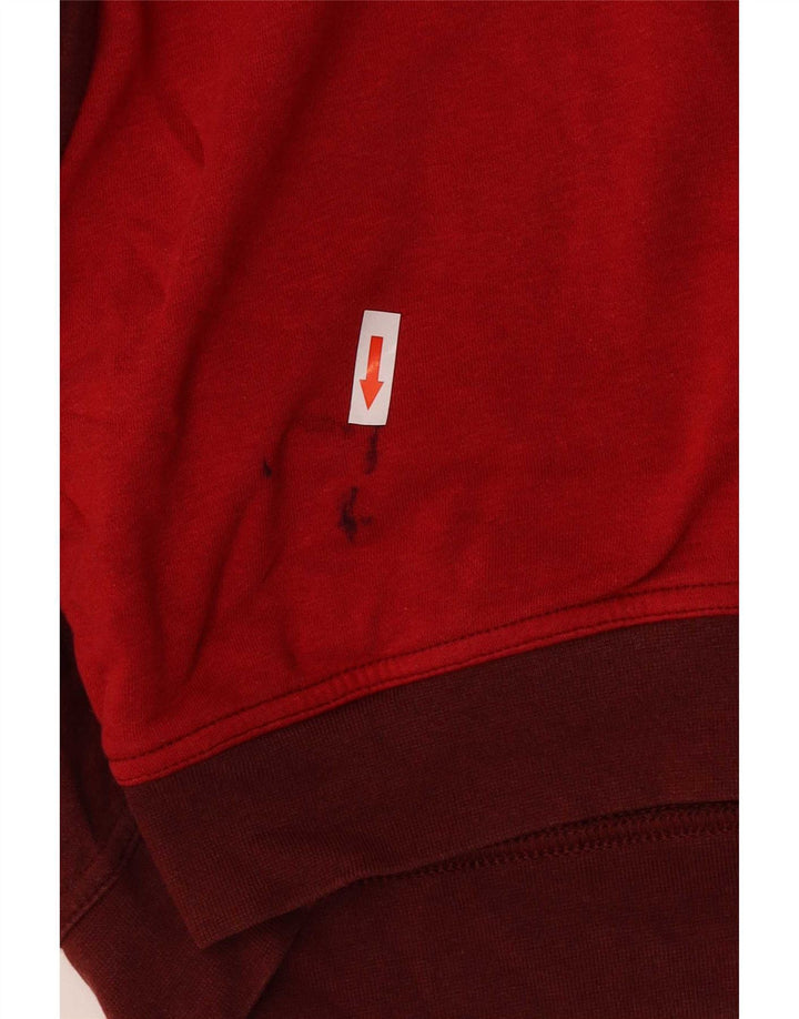 Nike - Sudadera gráfica para mujer, talla 40, talla mediana, color rojo, algodón