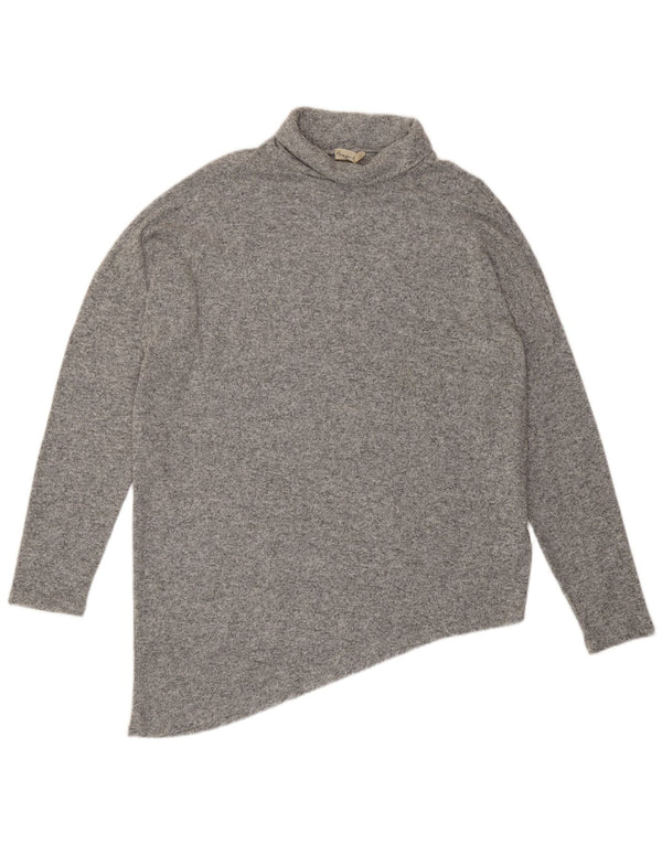 Phase Eight Suéter tipo jersey con cuello vuelto para mujer UK 40 XL Viscosa gris
