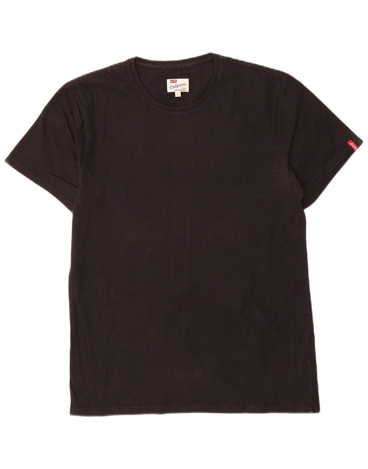 Levi's - Camiseta para hombre, talla grande, algodón negro