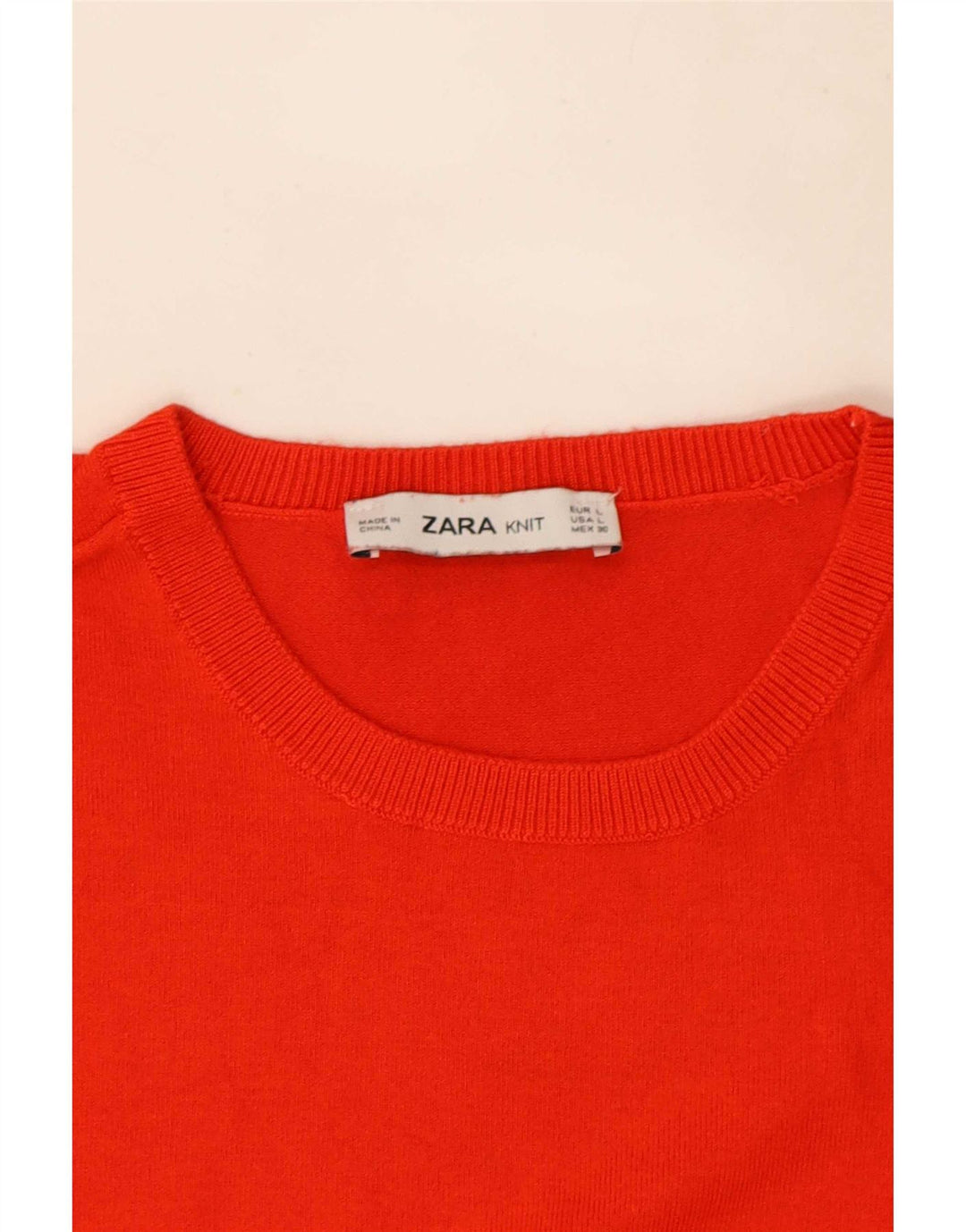Zara - Camiseta sin mangas para mujer, talla 40, color rojo