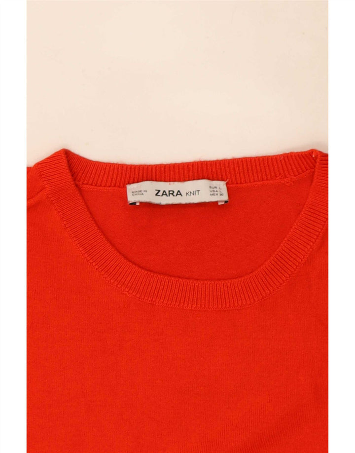 Zara - Camiseta sin mangas para mujer, talla 40, color rojo