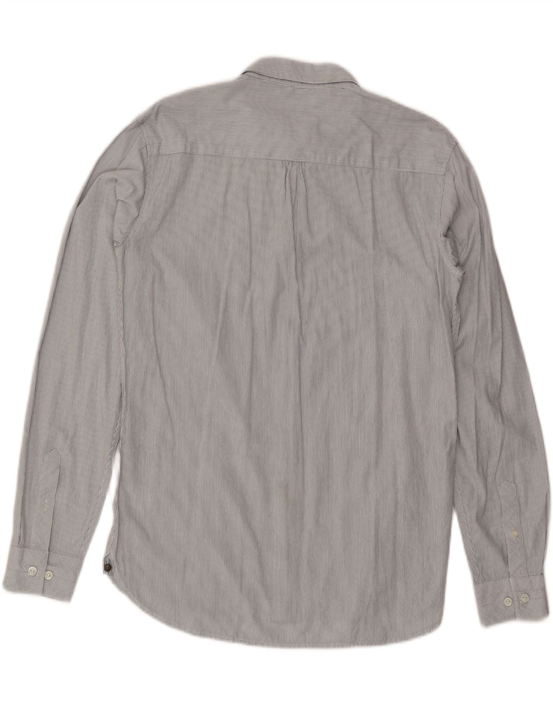 WRANGLER Camisa de hombre grande gris de algodón a rayas