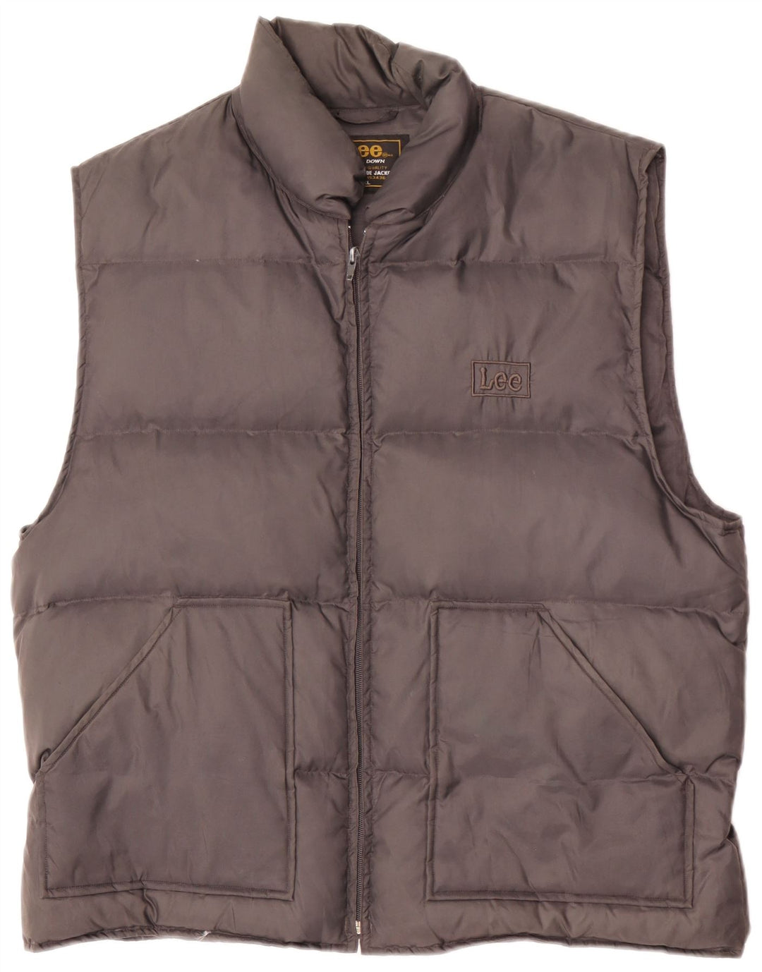 Chaleco acolchado Lee para hombre UK 42 XL Nylon gris