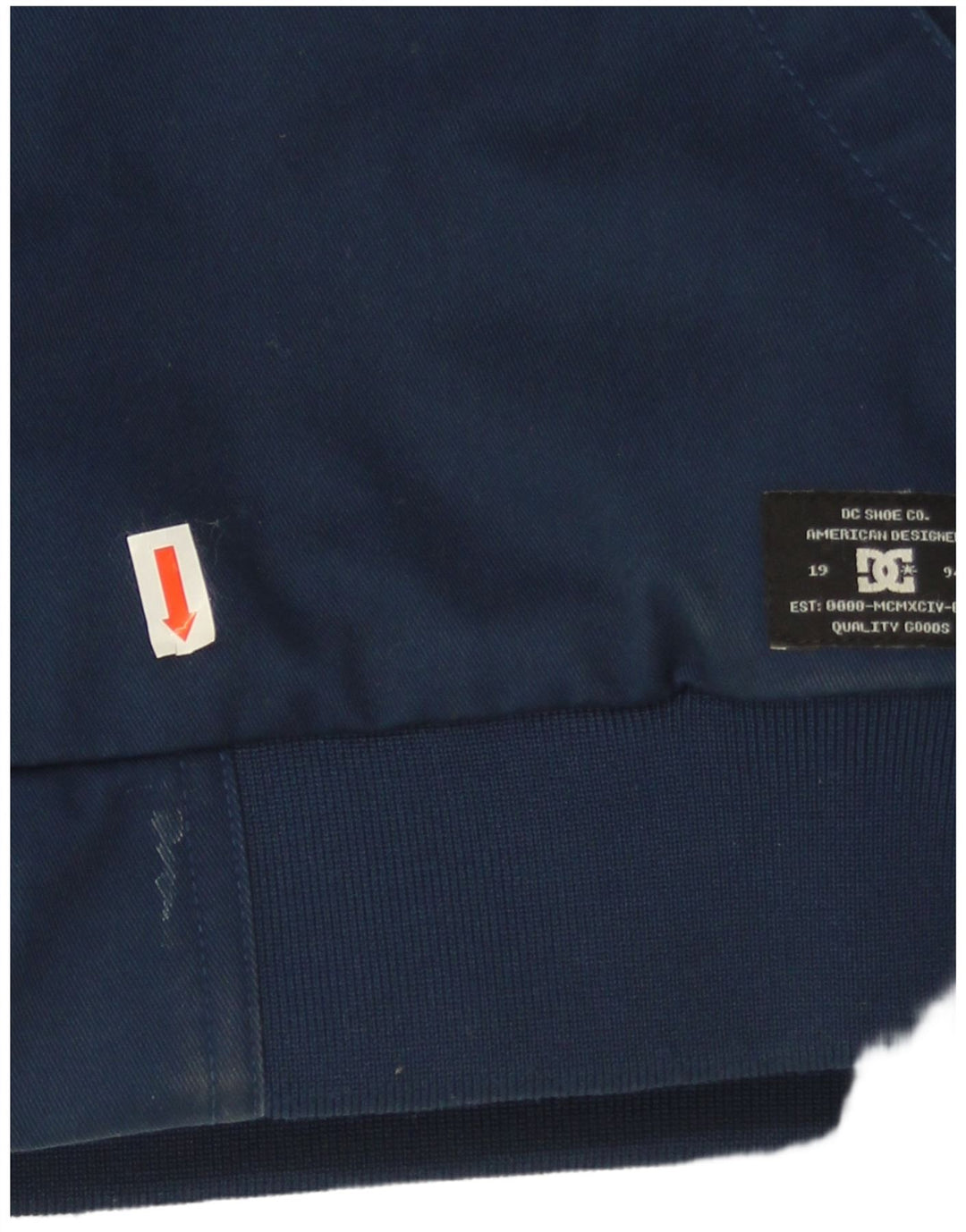 DC Chaqueta bomber con capucha para hombre Reino Unido 40 Grande Algodón azul marino