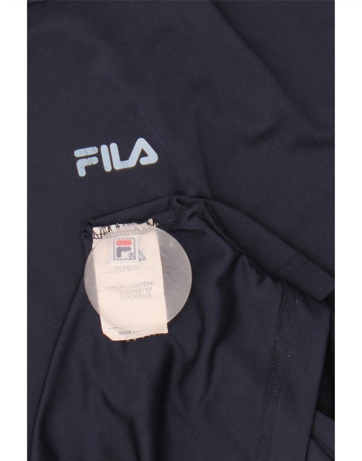 Polo Fila para hombre con bloques de color azul marino grande