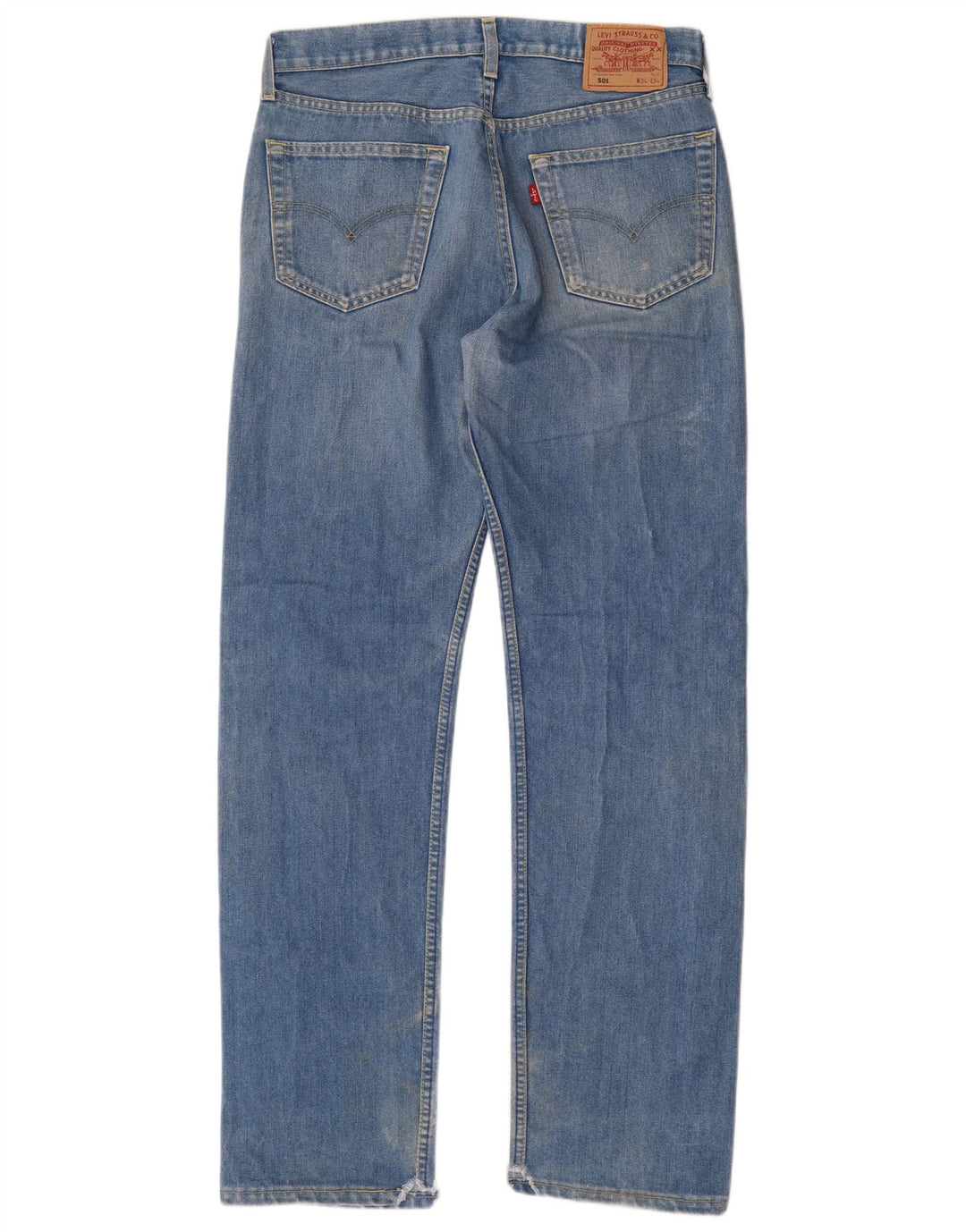 LEVI'S Vaqueros rectos 501 para hombre W34 L34 Azul