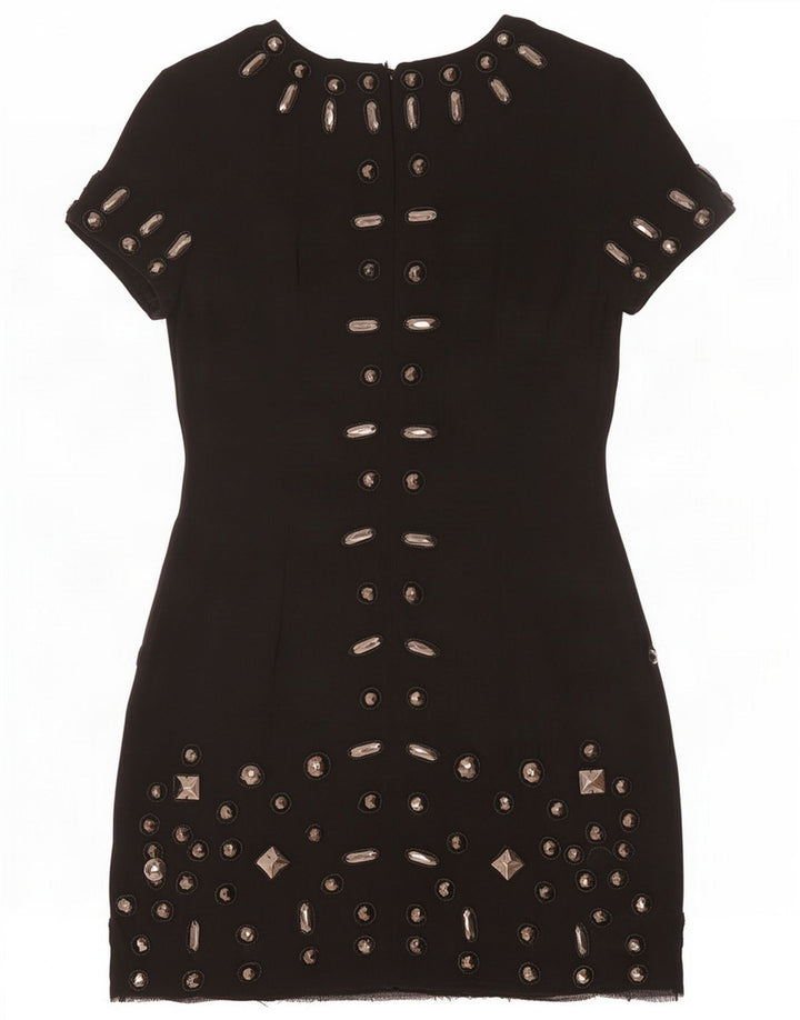 Vestido recto para mujer de French Connection UK 40 Small Black Viscosa