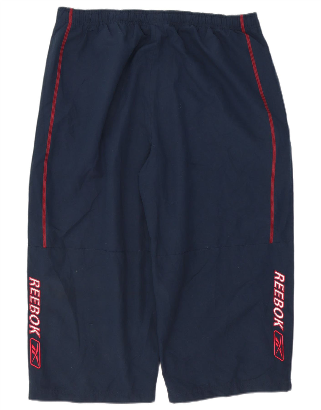 Reebok Pantalones de Chándal Capri Gráfico para Hombre XL Poliéster Azul Marino
