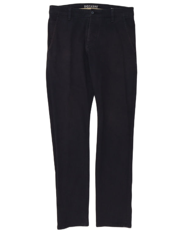 Dockers Pantalón chino ajustado para hombre W30 L32 Algodón azul marino