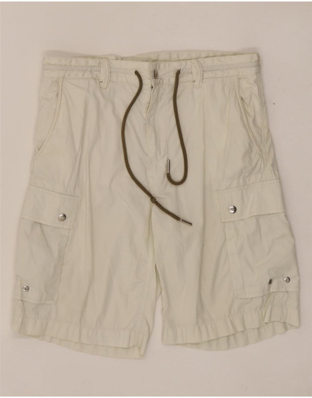 Diesel Pantalones Cortos Cargo Para Hombre W30 Medio Algodón Blanco Roto