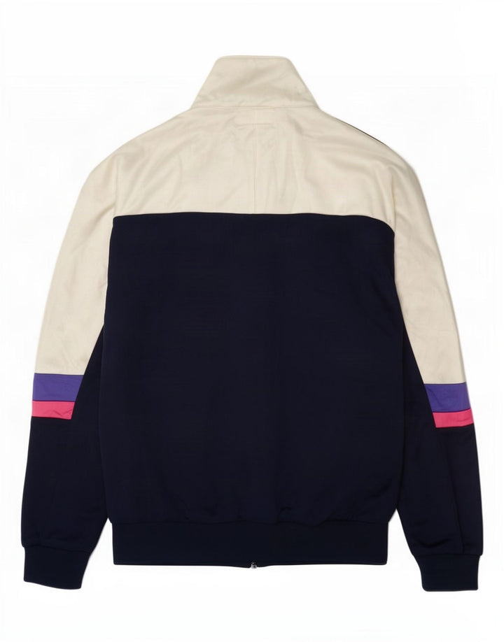 Asics Chaqueta superior de chándal con gráfico para hombre IT 48 Medium Azul marino Colorblock
