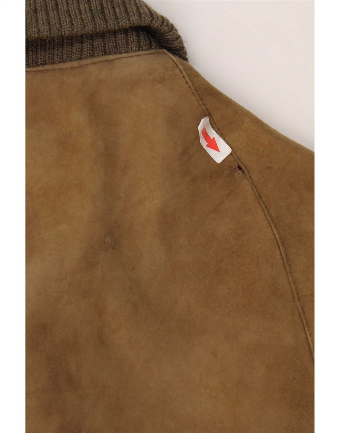 Vintage hombres bombardero ante chaqueta Reino Unido 38 medio beige