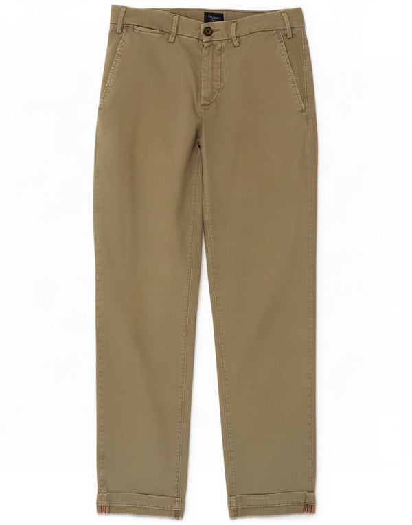 PEPE Jeans Pantalón chino recto para hombre W30 L29 Caqui Algodón