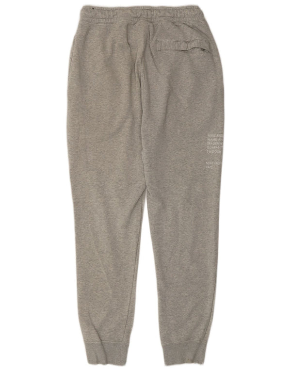 Nike Hombre Swoosh Graphic Chándal Pantalones Joggers Pequeño Algodón Gris