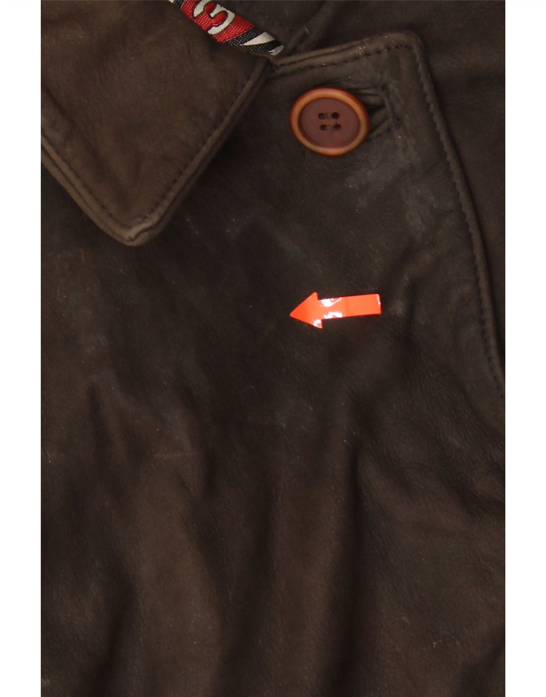 VINTAGE Chaqueta de cuero para mujer EU 44 XL Cuero marrón