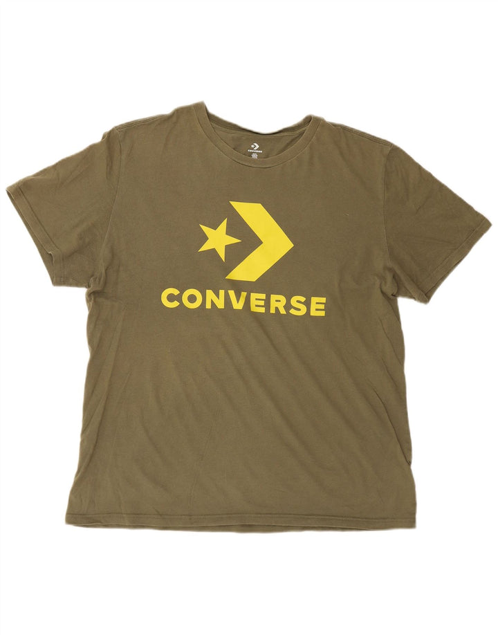 Converse Hombre Camiseta Gráfica Top XL Caqui