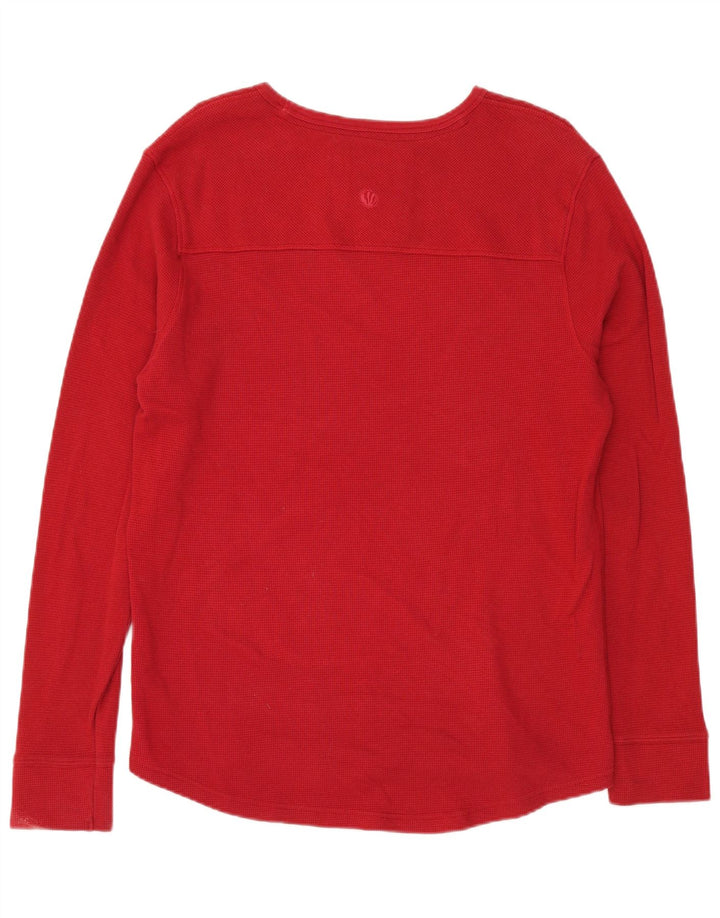 Camiseta para hombre Fat Face de manga larga de algodón rojo grande