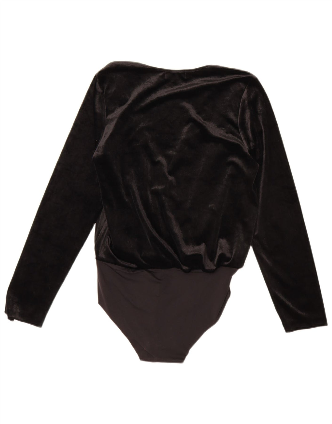 Zara Body De Terciopelo Mujer UK 44 Mediano Poliamida Negro