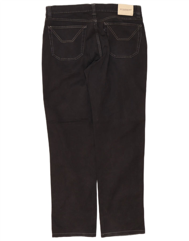 Jeckerson Vaqueros rectos para hombre W36 L32 Algodón negro