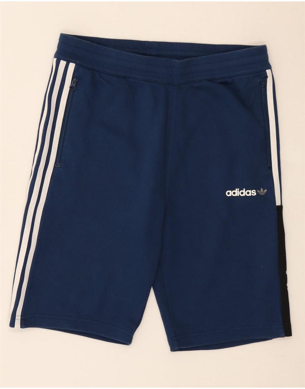 Adidas Pantalón Corto Deportivo Niño 13-14 Años Azul Marino Algodón