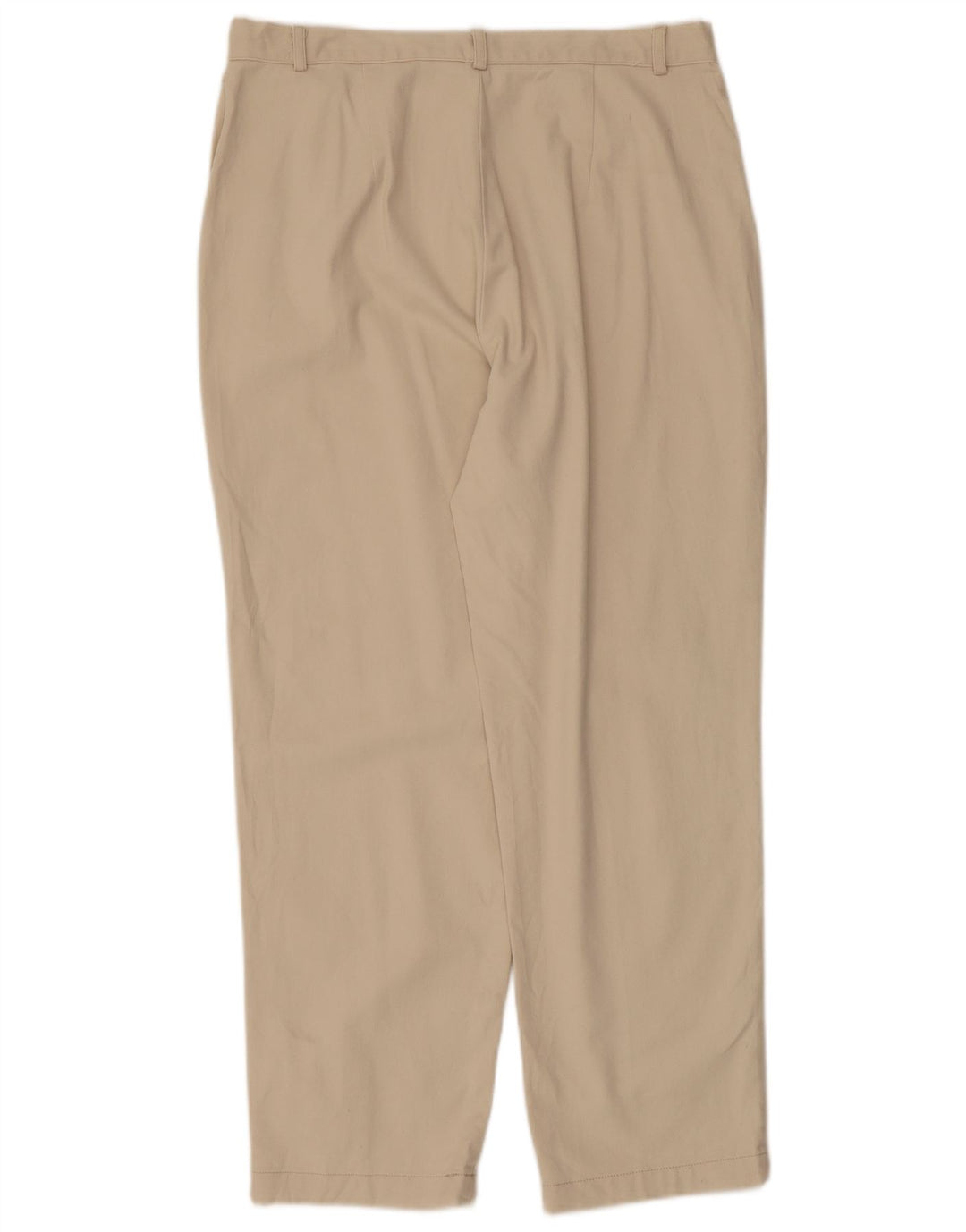 Dockers Pantalones casuales de cintura alta para mujer US 14 XL W34 L27 Algodón beige