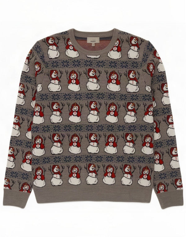 Marks & Spencer Suéter tipo jersey con cuello redondo para hombre Gris grande Navidad